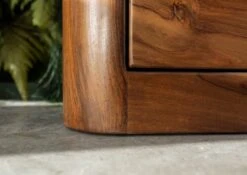 Mobile TV In Legno Di Shesham / Acacia 178x40x58 Noce Cerato TORONTO #220 -Massivmoebel24 09 313 665 1020 7