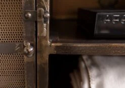 Mobile TV In Legno Di Mango 170x40x60 Marrone Laccato HEAVY INDUSTRY #233 -Massivmoebel24 09 313 677 0233 6