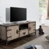 Mobile TV In Legno Di Mango 150x40x60 Marrone Laccato TOKYO -Massivmoebel24 09 313 678 2008 1