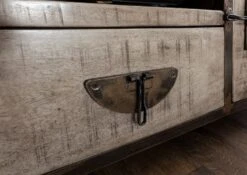 Mobile TV In Legno Di Mango 150x40x60 Marrone Laccato TOKYO -Massivmoebel24 09 313 678 2008 7