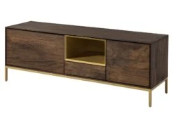 CHICAGO #101 Mobile Tv In Legno Di Mango - Oliato / Marrone 160x45x55 19 CHICAGO #101 Mobile Tv In Legno Di Mango - Oliato / Marrone 160x45x55 -Massivmoebel24 09 313 695 1001 9