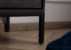 CHICAGO #201 Mobile Tv In Legno Di Mango - Oliato / Antracite 160x45x55 -Massivmoebel24 09 313 695 2001 5