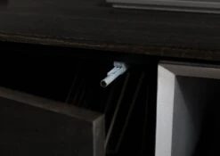 CHICAGO #201 Mobile Tv In Legno Di Mango - Oliato / Antracite 160x45x55 -Massivmoebel24 09 313 695 2001 7