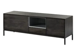 CHICAGO #201 Mobile Tv In Legno Di Mango - Oliato / Antracite 160x45x55 -Massivmoebel24 09 313 695 2001 9