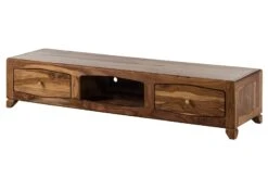 ANCONA #112 Mobile TV In Legno Di Sheesham - Laccato / Marrone 160x43x33 -Massivmoebel24 09 313 699 1012 09
