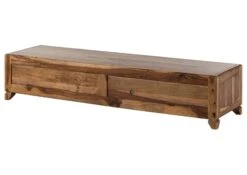 ANCONA #112 Mobile TV In Legno Di Sheesham - Laccato / Marrone 160x43x33 -Massivmoebel24 09 313 699 1012 10