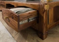 ANCONA #212 Mobile TV In Legno Di Sheesham - Laccato / Marrone 160x43x33 -Massivmoebel24 09 313 699 2012 06