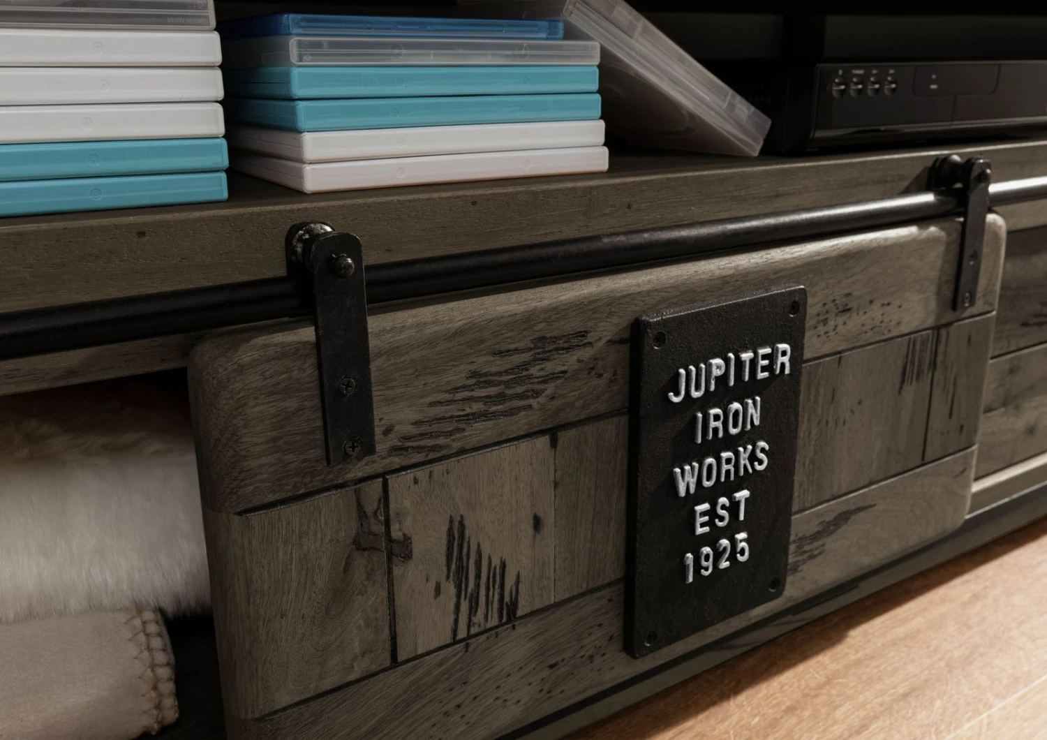 Mobile TV In Legno Di Mango 260x50x60 Grigio Scuro Laccato RAILWAY 7 Mobile TV In Legno Di Mango 260x50x60 Grigio Scuro Laccato RAILWAY - immagine 5