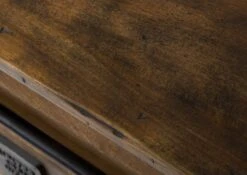 TV-Board Mango 260x50x60 Braun Lackiert RAILWAY #455 -Massivmoebel24 09 313 772 3055 06