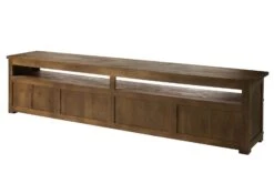 TV-Board Mango 260x50x60 Braun Lackiert RAILWAY #455 -Massivmoebel24 09 313 772 3055 10