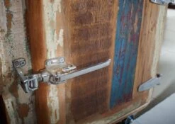 Mobile TV In Legno Di Legno Riciclato 135x40x56 Multicolore Laccato FREEZY #10 -Massivmoebel24 09 313 803 1016 6