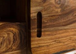 MAILAND #226 Mobile TV In Legno Di Sheesham Laccato / Marrone Scuro 173x40x48 -Massivmoebel24 09 313 875 1126 07