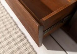 Mobile TV In Legno Di Mango 180x48x55 Marrone Laccato AMSTERDAM #25 -Massivmoebel24 09 313 877 0025 5