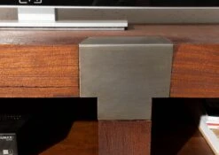 Mobile TV In Legno Di Mango 180x48x55 Marrone Laccato AMSTERDAM #25 -Massivmoebel24 09 313 877 0025 7