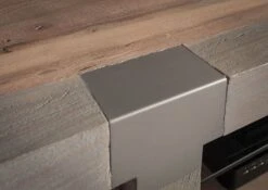 AMSTERDAM #103 Mobile Tv In Legno Di Acacia - Laccato / Natur 205x48x39 -Massivmoebel24 09 313 877 1003 05