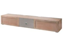 AMSTERDAM #104 Mobile Tv In Legno Di Acacia - Laccato / Natur 240x48x39 -Massivmoebel24 09 313 877 1004 10