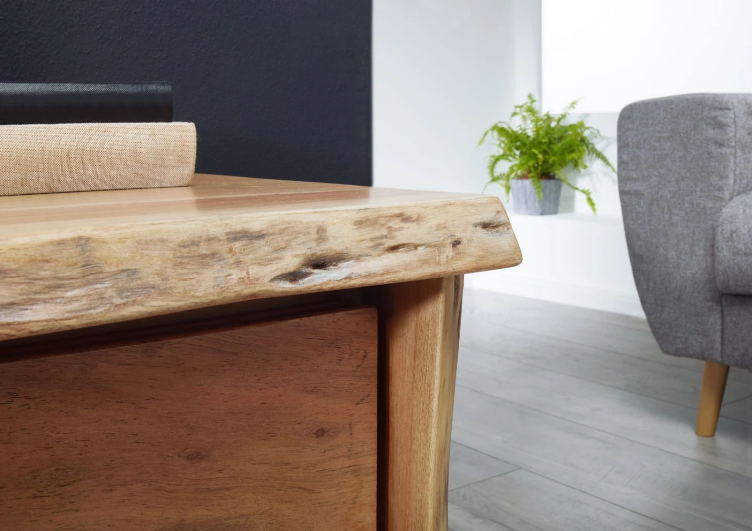 Mobile TV In Legno Di Acacia 220x45x50 Acacia Naturale Laccato PURE ACACIA #704 6 Mobile TV In Legno Di Acacia 220x45x50 Acacia Naturale Laccato PURE ACACIA #704 - immagine 4