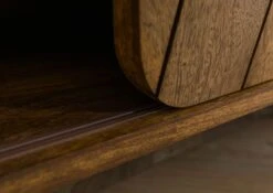 Mobile TV In Legno Di Mango 180x45x50 Marrone Oliato / Vero Marmo LOS ANGELES #03 -Massivmoebel24 09 313 891 0103 07