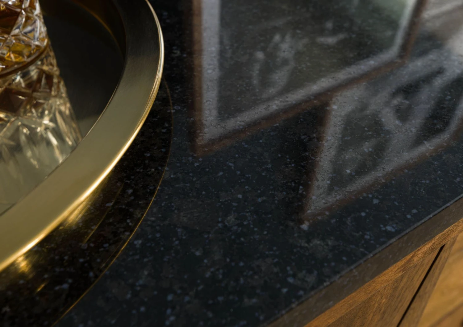 Credenza In Legno Di Mango 140x45x65 Marrone Oliato / Granito Scuro LOS ANGELES #108 7 Credenza In Legno Di Mango 140x45x65 Marrone Oliato / Granito Scuro LOS ANGELES #108 - immagine 5