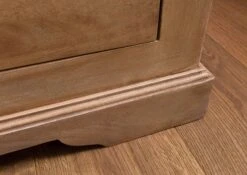 Vetrina In Legno Di Mango 65x45x190 Oliato Beige TOULOUSE #02 -Massivmoebel24 09 320 188 0002 07