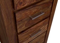 METRO LIFE #120 Cassettiera In Legno Di Sheesham - Laccato / Life honey 50x40x120 -Massivmoebel24 09 320 520 1020 4