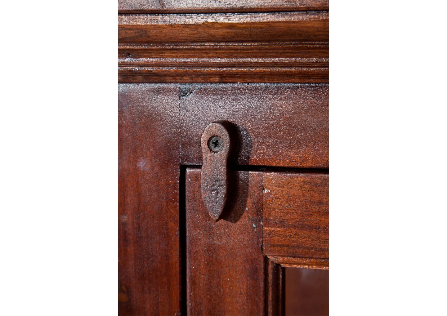 Vetrina In Legno Di Acacia 72x40x155 Nougat Laccato OXFORD #527 6 Vetrina In Legno Di Acacia 72x40x155 Nougat Laccato OXFORD #527 - immagine 4