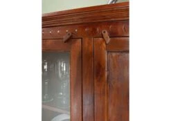 Vetrina In Legno Di Acacia 110x45x155 Nougat Laccato OXFORD #425 12 Vetrina In Legno Di Acacia 110x45x155 Nougat Laccato OXFORD #425 -Massivmoebel24 09 320 620 4724 4