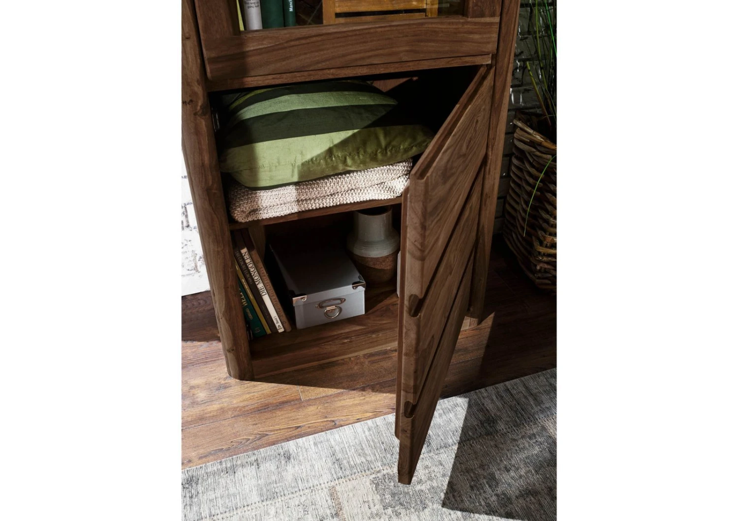 Vetrina In Legno Di Shesham / Acacia 70x40x202 Smoked Cherry Tinto TORONTO #110 6 Vetrina In Legno Di Shesham / Acacia 70x40x202 Smoked Cherry Tinto TORONTO #110 - immagine 4