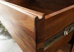 Vetrina In Legno Di Shesham / Acacia 109x40x145 Noce Cerato TORONTO #209 -Massivmoebel24 09 320 665 1009 6