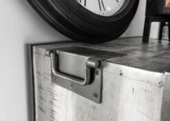 Vetrina In Legno Di Mango 60x40x180 Grigio Scuro Laccato HEAVY INDUSTRY #140 16 Vetrina In Legno Di Mango 60x40x180 Grigio Scuro Laccato HEAVY INDUSTRY #140 -Massivmoebel24 09 320 677 0140 7