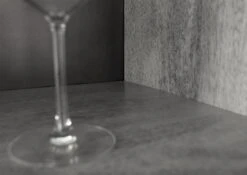 Vetrina In Legno Di Mango 92x40x185 Grigio Scuro Laccato HEAVY INDUSTRY #143 -Massivmoebel24 09 320 677 0143 7