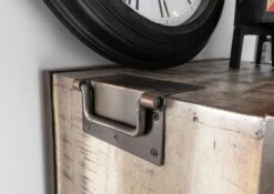 Vetrina In Legno Di Mango 60x40x180 Marrone Laccato HEAVY INDUSTRY #240 -Massivmoebel24 09 320 677 0240 7