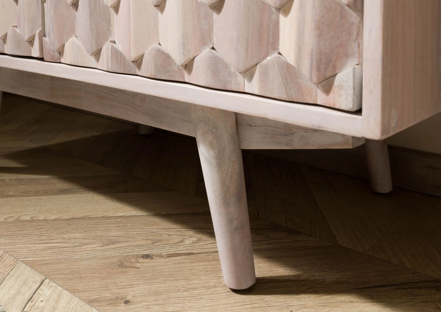 MOSAYK #214 Vetrina In Legno Di Acacia Laccato / Bianco 90x42x190 8 MOSAYK #214 Vetrina In Legno Di Acacia Laccato / Bianco 90x42x190 - immagine 6