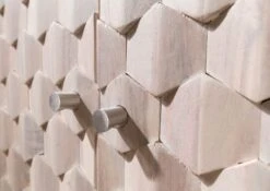 MOSAYK #214 Vetrina In Legno Di Acacia Laccato / Bianco 90x42x190 17 MOSAYK #214 Vetrina In Legno Di Acacia Laccato / Bianco 90x42x190 -Massivmoebel24 09 320 689 0214 7