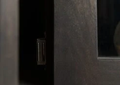 Vetrina In Legno Di Mango 98,5x40x200 Grigio Scuro Oliato DIAMOND #115 17 Vetrina In Legno Di Mango 98,5x40x200 Grigio Scuro Oliato DIAMOND #115 -Massivmoebel24 09 320 760 0015 6