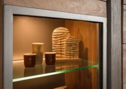 Vetrina In Legno Di Acacia 90x45x204 Naturale Laccato AMSTERDAM #108 15 Vetrina In Legno Di Acacia 90x45x204 Naturale Laccato AMSTERDAM #108 -Massivmoebel24 09 320 877 1008 04