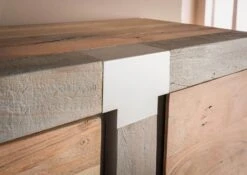 Vetrina In Legno Di Acacia 90x45x204 Naturale Laccato AMSTERDAM #108 16 Vetrina In Legno Di Acacia 90x45x204 Naturale Laccato AMSTERDAM #108 -Massivmoebel24 09 320 877 1008 05