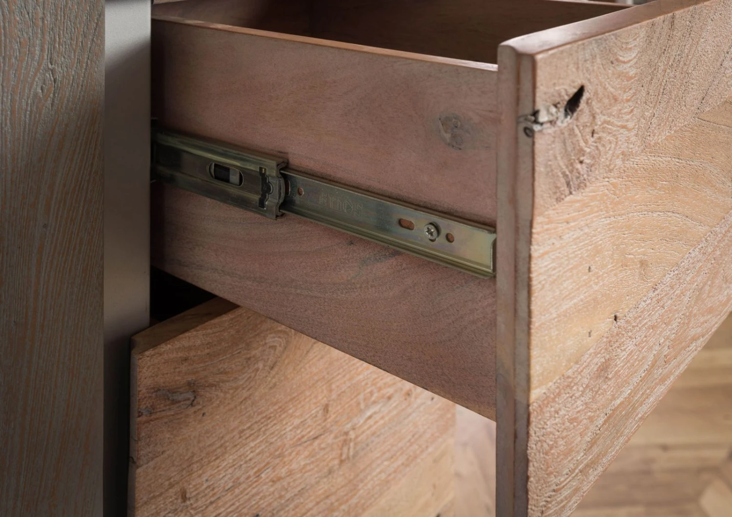 Vetrina In Legno Di Acacia 90x45x204 Naturale Laccato AMSTERDAM #108 8 Vetrina In Legno Di Acacia 90x45x204 Naturale Laccato AMSTERDAM #108 - immagine 6