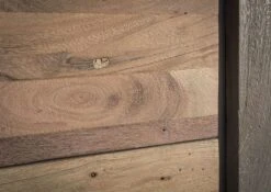 AMSTERDAM #12 Vetrina In Legnp Di Mango - Laccato / Beige 48x35x142 -Massivmoebel24 09 320 877 1012 07