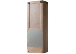 AMSTERDAM #12 Vetrina In Legnp Di Mango - Laccato / Beige 48x35x142 -Massivmoebel24 09 320 877 1012 10