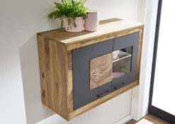 Vetrina In Legno Di Sheesham / Palissandro 100x40x69 Marrone Tinto TURIN #08 12 Vetrina In Legno Di Sheesham / Palissandro 100x40x69 Marrone Tinto TURIN #08 -Massivmoebel24 09 320 878 0008 4