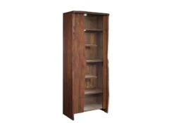 Vetrina In Legno Di Acacia 81x45x204 Marrone Laccato PURE ACACIA #207 -Massivmoebel24 09 320 886 2007 9