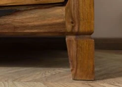 ANCONA #215 Comò In Legno Di Sheesham - Laccato / Marrone Scuro 100x45x80 -Massivmoebel24 09 321 699 2015 07