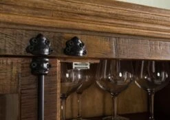 RODEZ #153 Mobile Dispensa In Legno Di Mango - Oliato / Marrone Scuro 110x55x190 -Massivmoebel24 09 322 156 0253 05