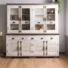 Buffet In Legno Di Mango 204x50x210 Laccato Bianco TOULOUSE #103