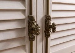 Buffet In Legno Di Mango 204x50x210 Laccato Bianco TOULOUSE #103 -Massivmoebel24 09 322 188 1003 07