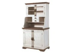 Buffet In Legno Di Mango 106x60x196 Laccato Bianco TOULOUSE #104 -Massivmoebel24 09 322 188 1004 09