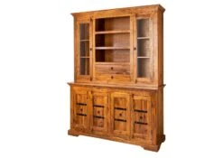 OXFORD #0530 Mobile Dispensa In Legno Di Acacia - Laccato / Miele 150x50x200 -Massivmoebel24 09 322 610 0P31 9