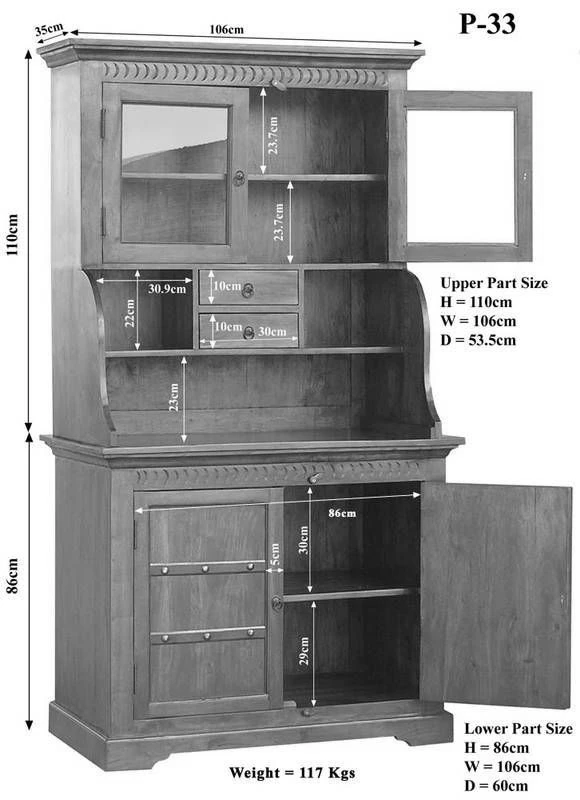 OXFORD #0510 Mobile Dispensa In Legno Di Acacia - Laccato / Miele 106x60x196 10 OXFORD #0510 Mobile Dispensa In Legno Di Acacia - Laccato / Miele 106x60x196 - immagine 8