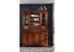 OXFORD #402 Credenza In Legno Di Acacia - Laccato / Nougat 150x50x200 12 OXFORD #402 Credenza In Legno Di Acacia - Laccato / Nougat 150x50x200 -Massivmoebel24 09 322 620 0P31 4